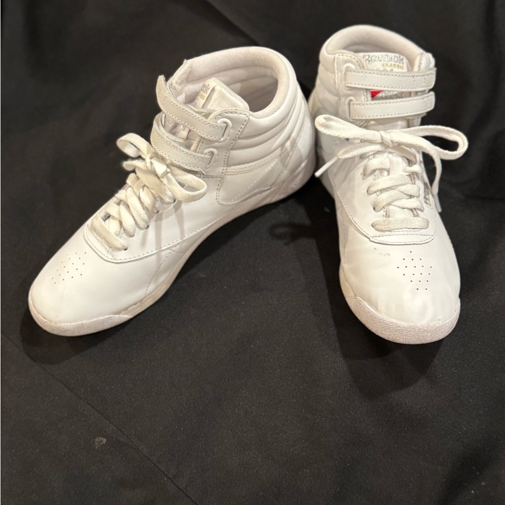 Reebok Classic White High-Top Sneakers